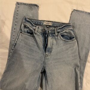 Abercrombie & Fitch Light Wash Straight Leg Jeans